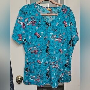 Dr. Seuss Scrub Top